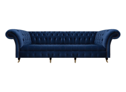 Woonkamer Bank Vierzits Bankstel Beklede meubels Blauw Luxe Chesterfield  Woonkamer Bank Vierzits Bankstel Beklede meubels Blauw Luxe Chesterfield