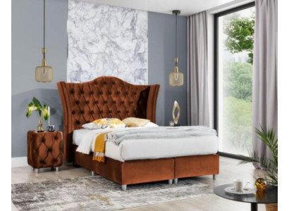 Luxe set slaapkamermeubilair met tweepersoonsbed, modern design, 3-delige set, nieuwe nachtkastjes.