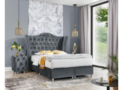 Ontwerpset slaapkamer Luxe bed 2x nachtkastje Hout Volledig nieuw