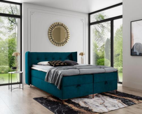Slaapkamer Modern Gestoffeerd Bed Ontwerp Luxe Bed Dubbel Bed Hout Inrichting