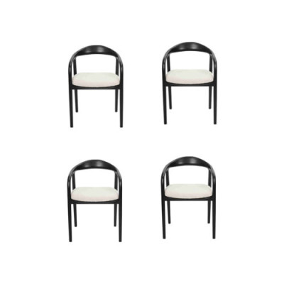 Stijlvol Roestvrij Staal 4x Stoelen Eetkamer Zwart Modern Stoel Designer Metaal