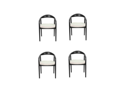 Stijlvol Roestvrij Staal 4x Stoelen Eetkamer Zwart Modern Stoel Designer Metaal