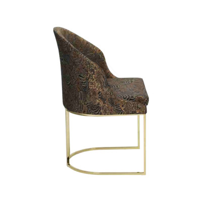 Moderne eetkamerstoelen woonkamer luxe veelkleurig 6x stoelen metaal nieuw