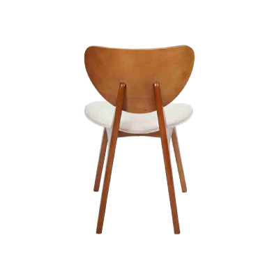 Moderne eetkamerstoel Wit 4x Stoelen Houten stoel Eenpersoonsstoelen nieuw