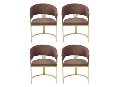 Ontwerp leunfauteuil loungeset compleet modern set Nieuw 4x stoelen stoel bekleding
