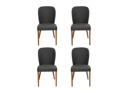 Stoelbekleding Moderne Hout 4x Stoelen Luxe Bekleding Ontwerp Stoel Leunstoel