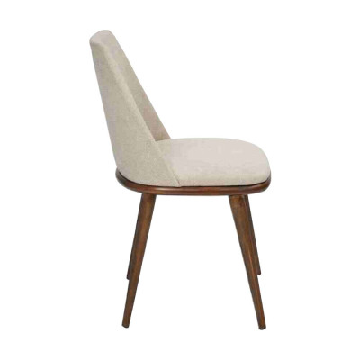 Witte eettafel set Designer 4x keukenstoelen Luxe zitmeubelen Houten frame