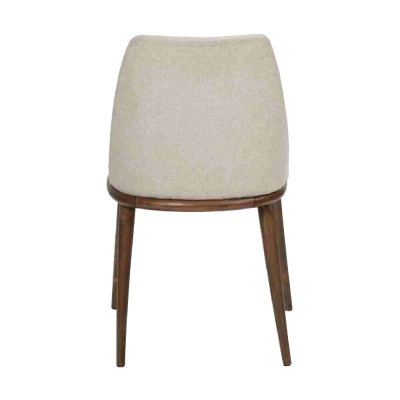 Witte eettafel set Designer 4x keukenstoelen Luxe zitmeubelen Houten frame