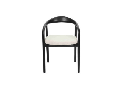 Zwart-witte eetkamerstoelen Luxe keukenzitmeubels Metalen stoelen