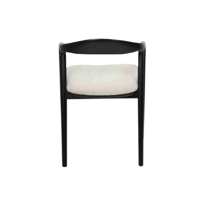 Zwart-witte eetkamerstoelen Luxe keukenzitmeubels Metalen stoelen