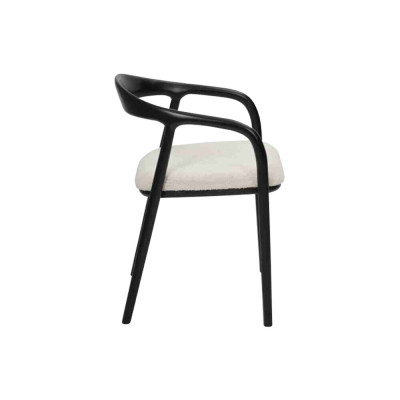 Zwart-witte eetkamerstoelen Luxe keukenzitmeubels Metalen stoelen