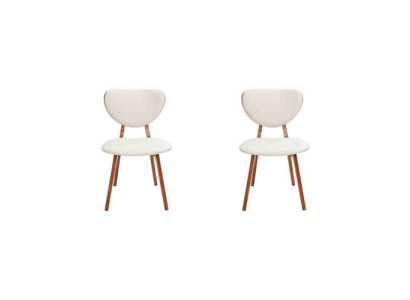 Eetkamerstoel Wit 2x Stoelen Houten Stoel Moderne Eenpersoonsstoel Nieuw