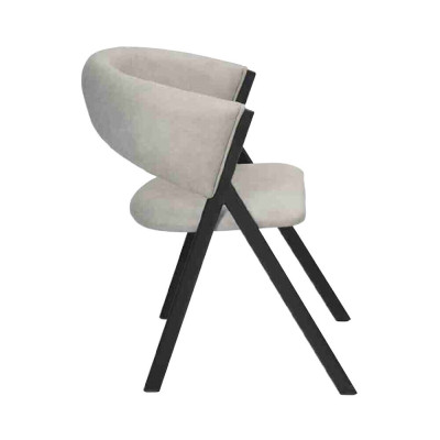 Eetkamer Luxe Designer Stijl Modern 2x Stoelen Beklede Zitting Inrichting Nieuw