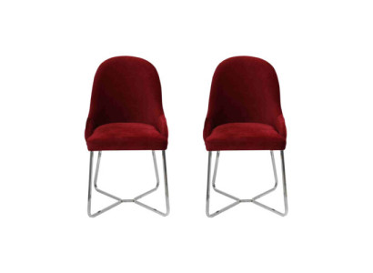 Moderne Rode 2x stoelen Luxe eetkamermeubelen Stoelen Nieuw Meubels Eetkamerstoel