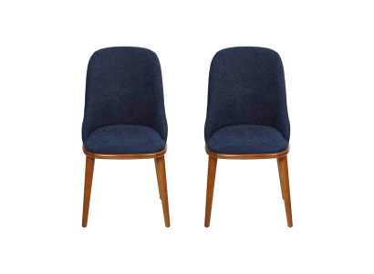 Stijlvolle Blauwe eetkamerstoelen Designer inrichting Stoelenset Meubels