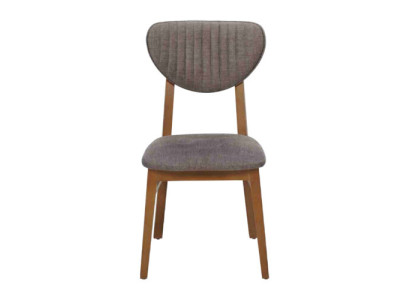 Bruine houten stoel Ontwerper gestoffeerde stoelen Luxe eetkamer zitmeubels