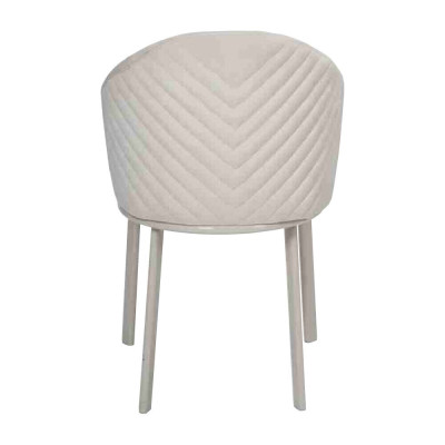 Witte eetkamerstoel designer gestoffeerde stoel textiel moderne keukenstoelen