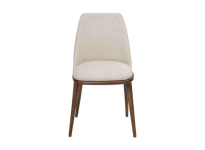 Witte gestoffeerde stoel Designer keukenstoelen Designer textiel éénpersoons Nieuw