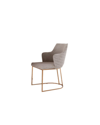 Stoel Eetkamerstoel Keukenstoel Luxe Beige Moderne Barkruk