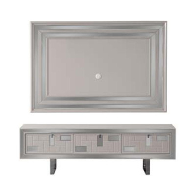 Woonkamer wandmeubel tv-standaard wandpaneel Wit RTV laag tv-meubel Moderne