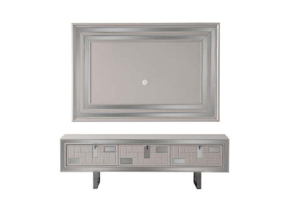 Woonkamer wandmeubel tv-standaard wandpaneel Wit RTV laag tv-meubel Moderne