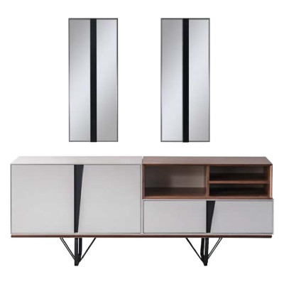 Luxe dressoir buffetkast kast dressoir houten kast hout wit