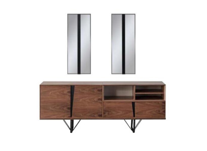 Buffet dressoir kast commode houten kast bruin hout eetkamer