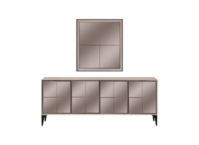 Dressoir luxe dressoir kast commode houten kast hout wit modern