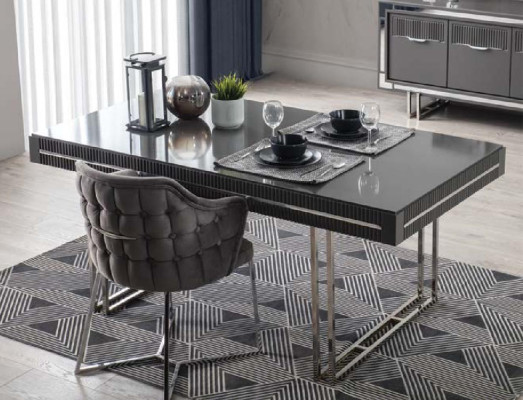 Moderne eettafel eettafel tafel eetkamer meubels hout grijs