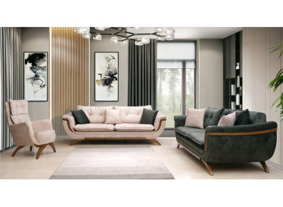 Dries zits woonkamerset 3+3+1 bankstel zitkussens stoffen bank bank sofa