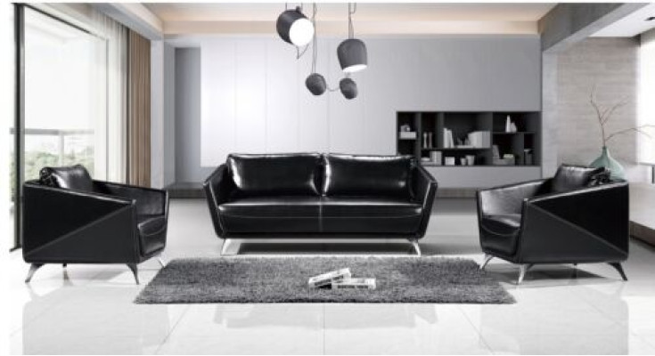 Bankstel 3+1+1 Zits Lederen Bank Bankstel Woonlandschap Set Ontwerp Modern