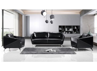 Bankstel 3+1+1 Zits Lederen Bank Bankstel Woonlandschap Set Ontwerp Modern