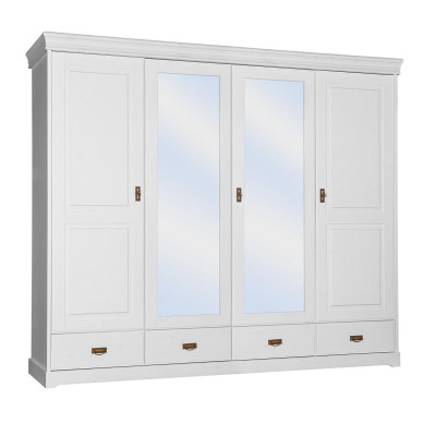 Kledingkast landelijke stijl rek kast kledingkasten houten meubels wit