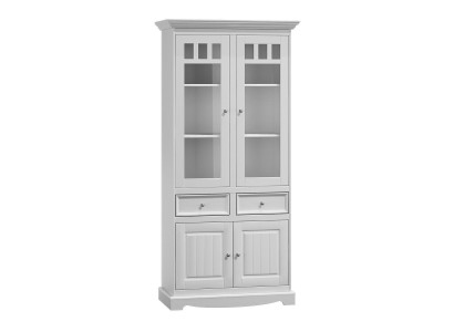 Landhuis kast vitrine laden XL rek zolder vitrinemeubels