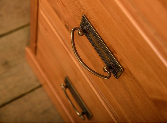 Ladekast met 3 laden dressoir dressoir houten kast ladekasten bruin nieuw