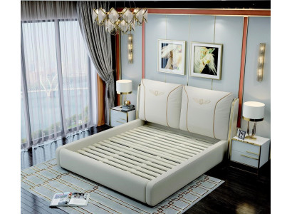 Bed 2x Bedside table 3-piece. Bedroom Set Design Modern Luxury Bedroom Hotel