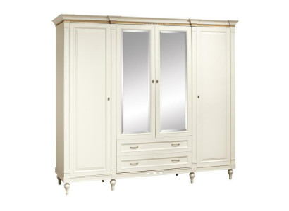 Klassieke kasten Kast Kastwand 4 deuren Houten meubels Slaapkamer