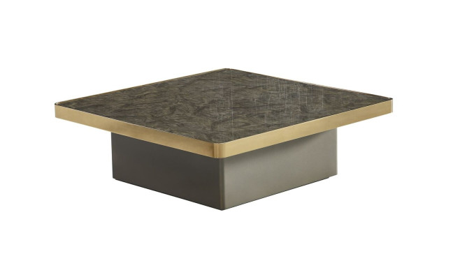 Bijzettafel Hout Nieuw Modern Design Meubels Luxe Donkergrijs Marmer Woonkamer
