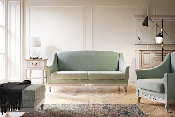 Bankstel 3-zits Designerbank Bank Banken Stof Textiel Driezitter