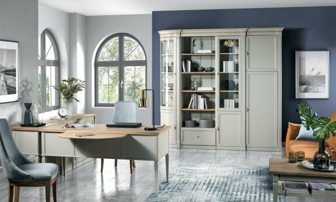 Klassieke kasten kast wandmeubel vitrine vitrinekast hout