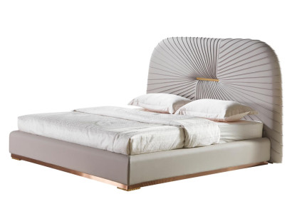 Tweepersoonsbed Slaapkamer Beige Nieuw Creatief Modern Design Meubels Hout Luxe Bedden