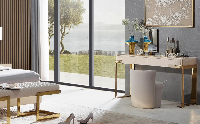 Kaptafel + krukjes console kaptafels tafel consoles secretaris nieuw spiegel