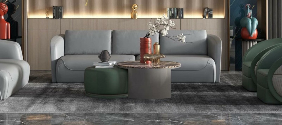 Bank Tafel Koffie Bijzettafel Ontwerp Luxe Ronde Tafels Bank 2x Set Dressoir Steen