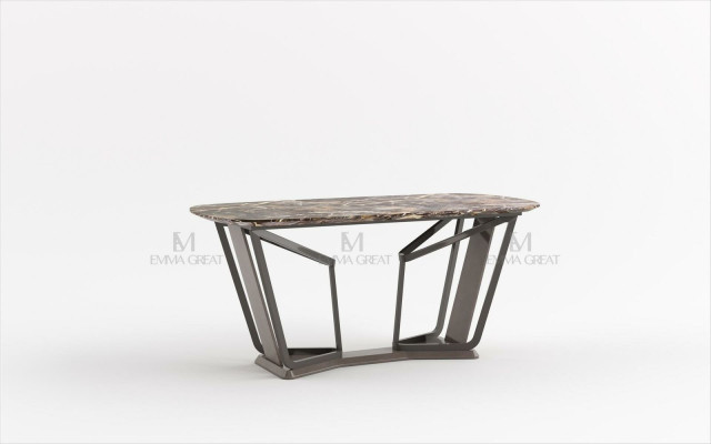 Ontwerp eettafel marmeren stenen tafel Moderne eettafels Meubilair 180x90 Tafels