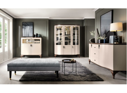 Woonkamer meubelset - dressoir barkast vitrine 3-delige set ontwerp