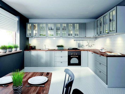 Ingebouwde keuken Design Keukens Glazen Kasten Onderkasten Design Hout Maatwerk