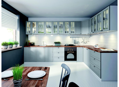 Ingebouwde keuken Design Keukens Glazen Kasten Onderkasten Design Hout Maatwerk