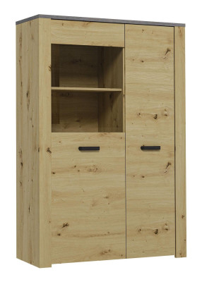 Vitrine Design Woonkamer Kast Bar Dressoir Landhuis Vitrines Houten Kasten