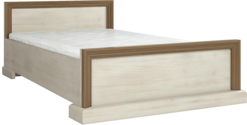 Beige bedframe hout 160x200 textiel gestoffeerd bed bed bed meubels