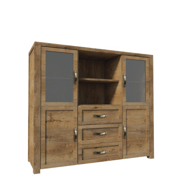 Woonkamerset Ontwerper woonkamer boekenkast dressoir vitrine 3-delig nieuw